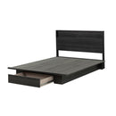 Ensemble lit plateforme et tête de lit double/queen 54"/60" Holland - Chêne girs