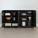 Ensemble de 2 buffets avec 2 portes Arum - Chêne noir