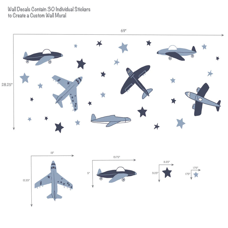 Autocollants muraux - Little Aviator