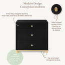Roo 3-Drawer Dresser — Black/Natural — Little Seeds
