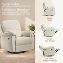 Fauteuil électrique inclinable Bellamy — Huître — Little Seeds