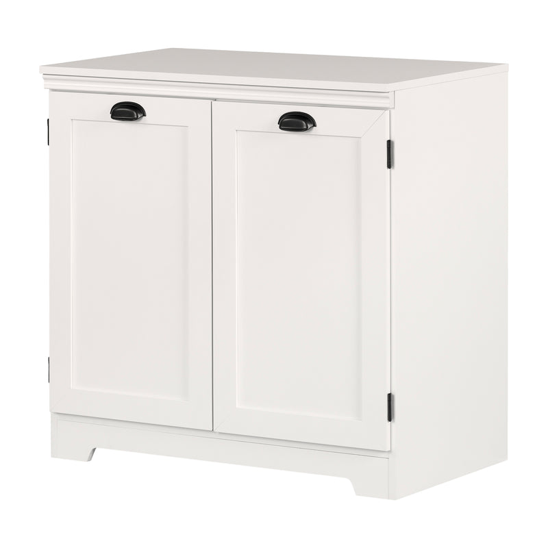 Armoire de rangement avec 2 portes Harma - Blanc solide