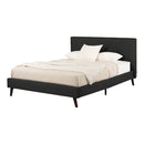 Lit complet rembourré queen 60" - Charbon mat