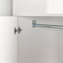 Lit mezzanine avec bureau simple 39" Logik - Blanc solide