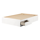 Lit matelot double 54" 3 tiroirs Step One - Blanc