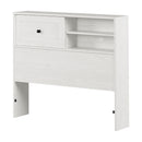 Tête de lit bibliothèque simple 39" Hazen - Pin blanc