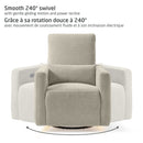 Dorian Swivel Glider and Power Recliner with Night Light — Crew Fog — Maxi-Cosi