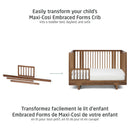 Trousse de conversion pour lit d'enfant Embraced Forms — Noyer — Maxi-Cosi