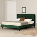 Lit complet rembourré queen 60" Flam - Vert foncé