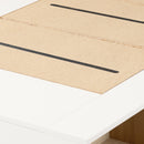 Lit plateforme avec rangement ouvert simple 39" Hourra - Orme naturel et Blanc