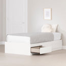 Lit matelot 3 tiroirs simple 39" Hourra - Blanc solide