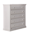 Commode 5 tiroirs Modena Vintage White