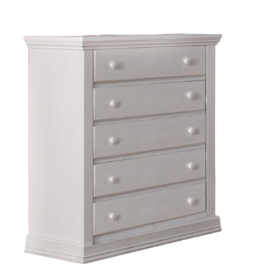 5 Drawer Dresser Modena Vintage White