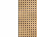 Lit plateforme en métal avec cannage double 50" Bloom - Blanc et Naturel