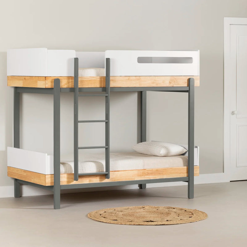 Bebble - Modern Bunk Beds -- White and Natural