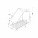 Lit de transition maison avec cheminée Sweedi - Noir