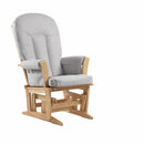 Chaise berçante à billes *Nouveau tissus 45 anti-taches*- Naturel et Beige