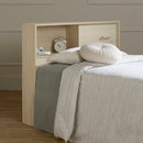 Tête de lit bibliothèque simple 39" Noah - Chêne blanchi