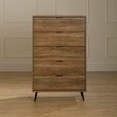 Commode 5 tiroirs Oxford - Natural Mango
