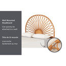 Tête de lit murale queen 60" en rotin style fleur délicate Balka - Rotin