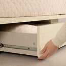 Lit plateforme avec tiroir double/queen 54"/60" Fusion- Chêne blanchi