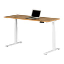 Bureau assis debout électrique Ezra - Chêne nordique et Blanc