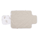 Pochette à langer Perlimpinpin, Hiboux, dépliée, doublure unie