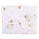 Pochette à langer Perlimpinpin L2726P, motif Hiboux, pliée