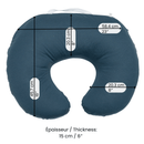 Small Bamboo Nursing Pillow – Denim – Detail 2