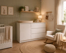Commode 3 tiroirs et une porte - Blanc