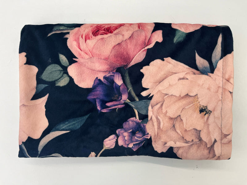 Couverture minky - Florale pivoine