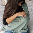 Poncho d’allaitement en bambou – Mousse – Détail 2