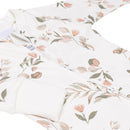 Bamboo One-Piece Sleeper – Leaves – Detail 3
