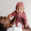 Bamboo One-Piece Sleeper – Raspberry – Detail 3
