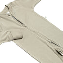 Bamboo One-Piece Sleeper – Taupe – Detail 2