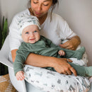 Bamboo One-Piece Sleeper – Hunter Green – Detail 2
