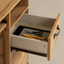 Bureau de travail avec tirette pour clavier Tassio - Chêne nordique