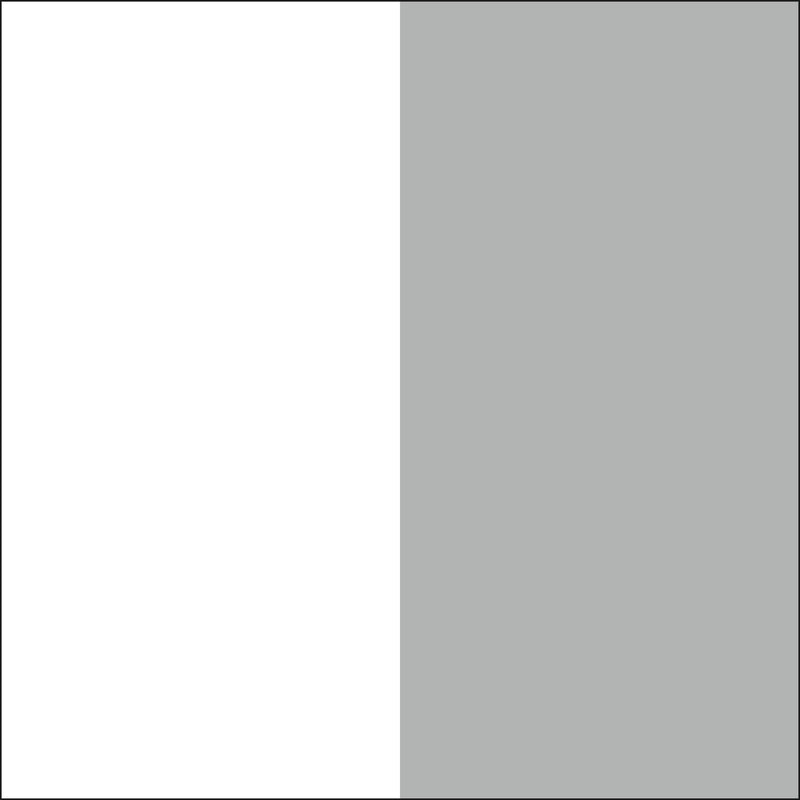 Lit complet simple 39" Bebble - Gris clair et Blanc