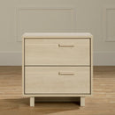 Table de nuit 2 tiroirs Noah - Chêne blanchi