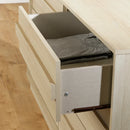 Bureau double 6 tiroirs Serrano - Chêne blanchi