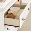 Table à langer avec paniers Balka - Blanc solide