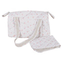 Quilted Diaper Bag with Changing Pad – Flowers, additional view