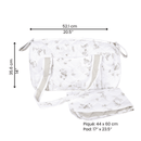 Quilted Diaper Bag with Changing Pad – Forest, additional view