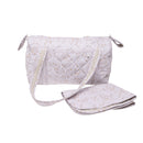 Quilted Diaper Bag with Changing Pad – Spring (floral), additional view