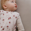 Velvet Sleep Sack 1.0 TOG – Apples – Detail 4