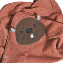Serviette à capuchon pour enfant – Castor – Détail 4
