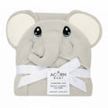Serviette à capuchon pour bébé - Éléphant gris — Acorn Baby