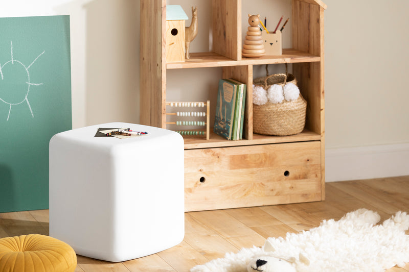 Tabouret pour enfants Sweedi-Blanc