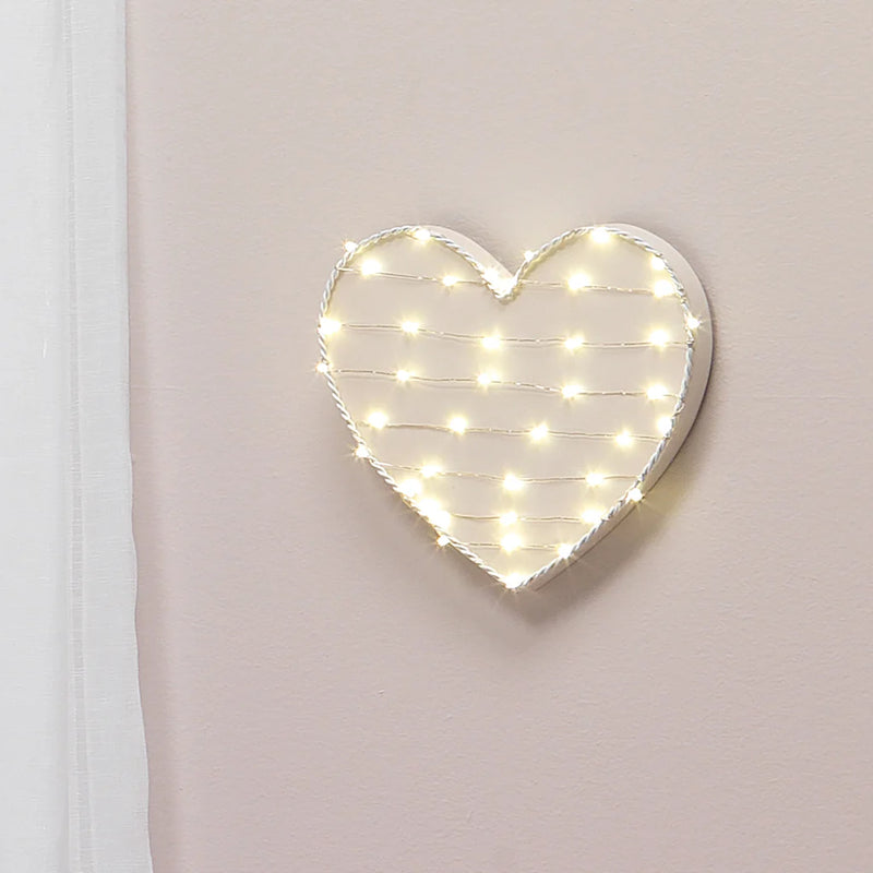 Décoration murale - Coeur avec LED