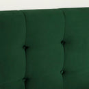 Lit complet rembourré queen 60" Flam - Vert foncé